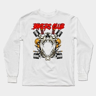 Skull bikers club Long Sleeve T-Shirt